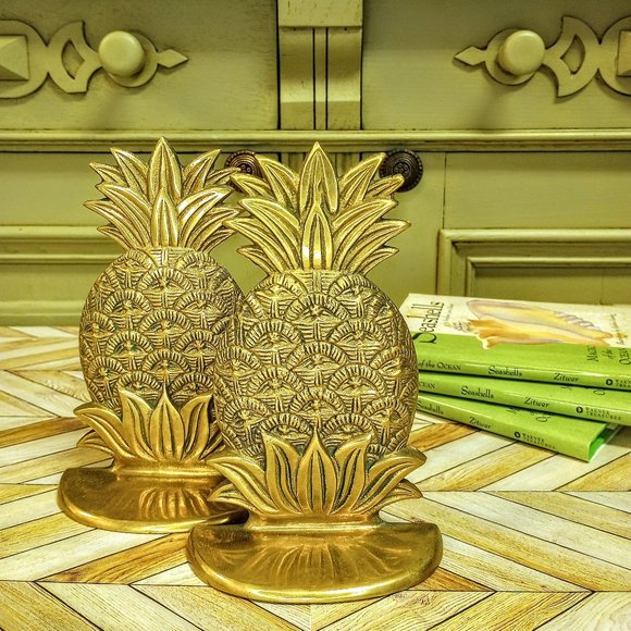 Accents Brass Pineapple Bookends 2 Poshmark